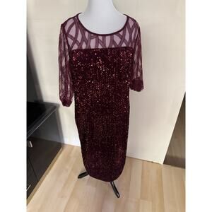 Women’s Red Sequence Dress XL